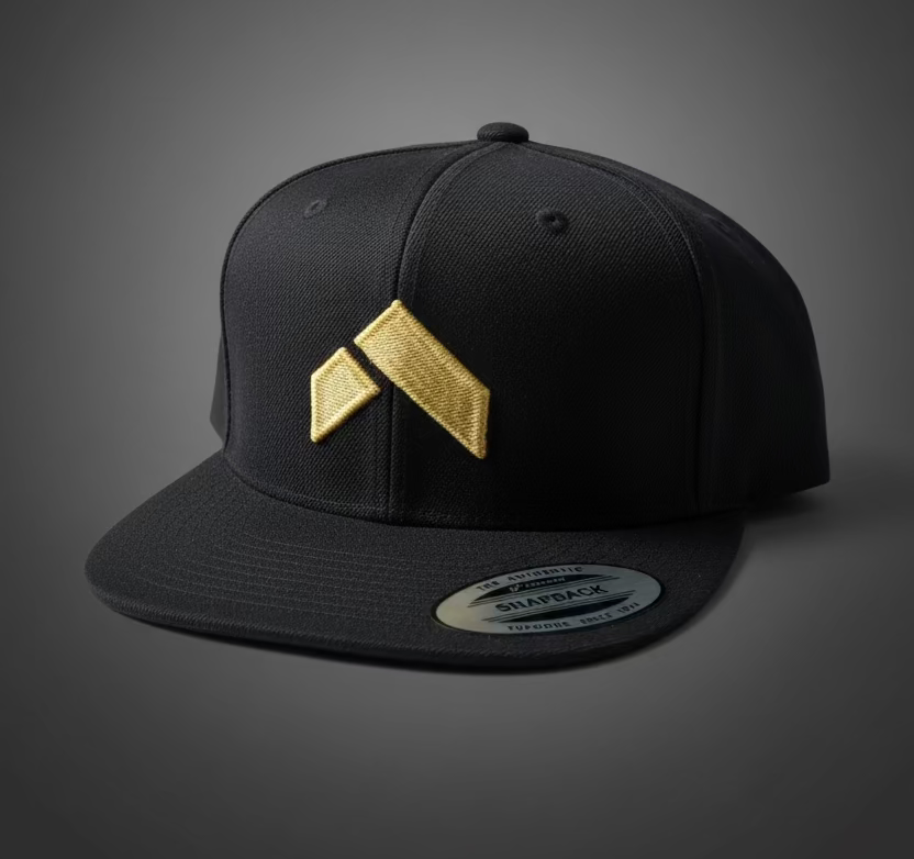 Black and Gold Snapback